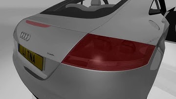 3D model of Audi TT animated