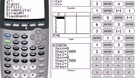 Using the TI-84 RREF feature to solve a 3x4 System with a Single Solution