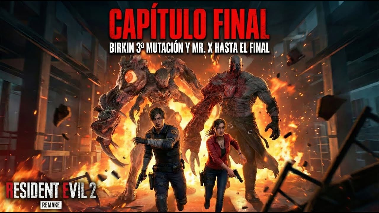 Capítulo Final: Birkin 3ª Mutación y Mr. X Hasta el Final | RE2 Remake #4