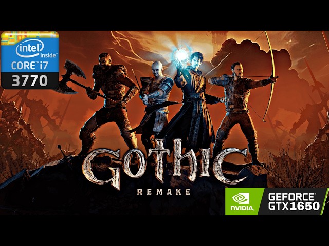 Gothic 1 Remake GTX 1650 - i7 3770 - Windows 11 24H2 on HDD Drive