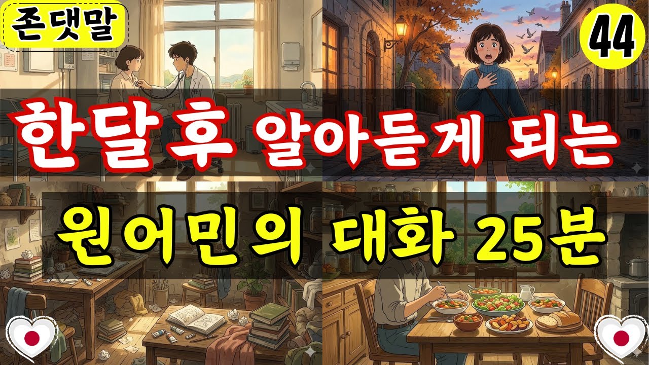 【일본어 회화】한달후 알아듣게 되는 원어민의 대화 25분
