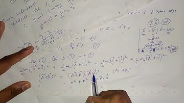 Conservation of Energy under Galilean Transformation Part-2 for B.sc 1st year by Sapna Agarwal