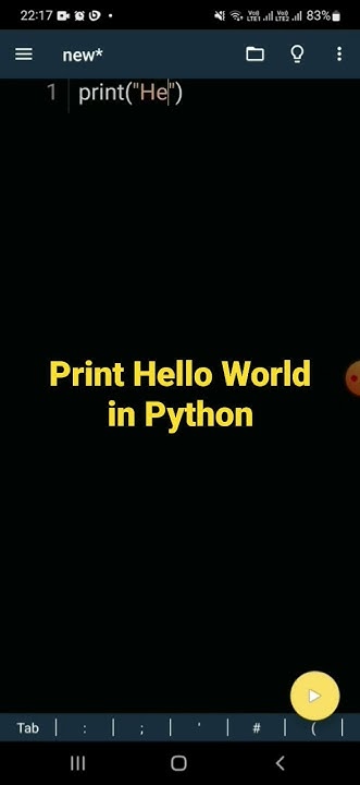 Print Hello World | Python Programming Language #python # ...