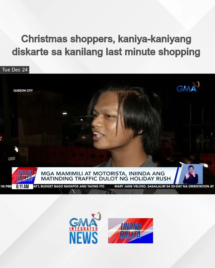 Christmas shoppers, kaniya-kaniyang diskarte sa kanilang last minute shopping | Unang Balita