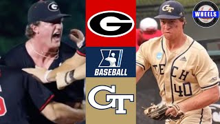 #7 Georgia vs Georgia Tech (AMAZING GAME!) | Regional Final (G6) | 2024 College Baseball Highlights screenshot 5