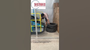 Helps loaders load tires and irregular cargo from containers with ease #conveyor #warehouse #loading