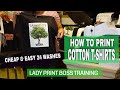 Easiest Way To Print On Black T-Shirts