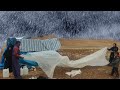 Heavy rain on nomads without shelter #shelter  #dan