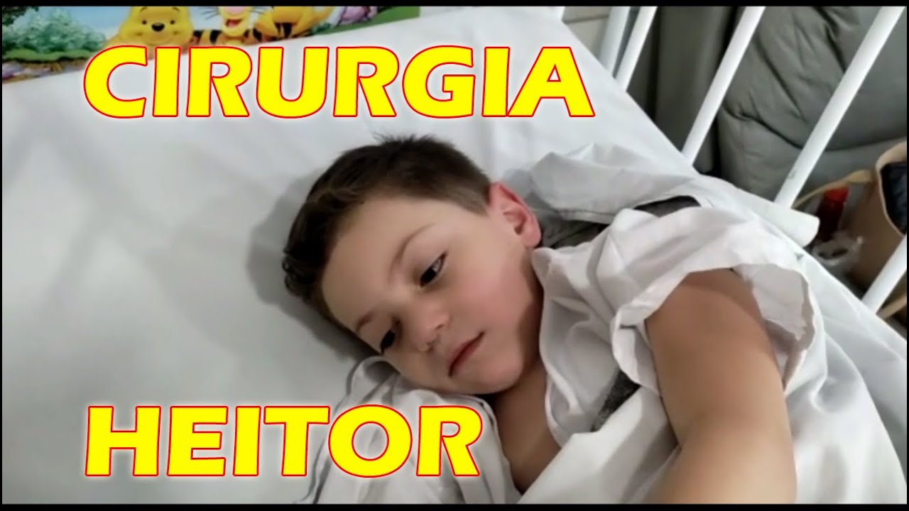 O Heitor precisou fazer uma cirurgia: hidrocele, postectomia (fimose) e hérnia inguinal