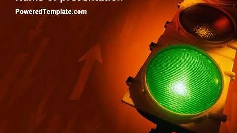 Light Signal PowerPoint Template by PoweredTemplate.com