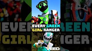 Every Female Green Rangers #powerrangers #supersentaiseries #redranger #shorts #tommyoliver #mmpr