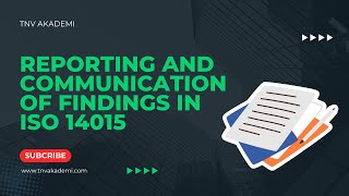 Reporting and Communication of Findings in ISO 14015