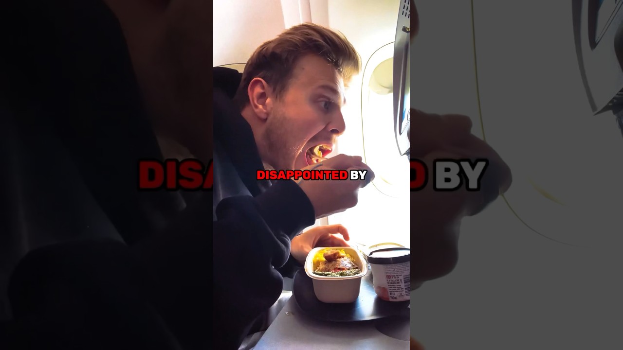 Revealing the SECRET of airplane food 🤯 #shorts