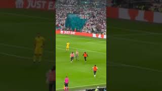 İngiltere-İtalya Maçında Sahaya Giren Seyirci Donarumanın Üzerine Yürüdü