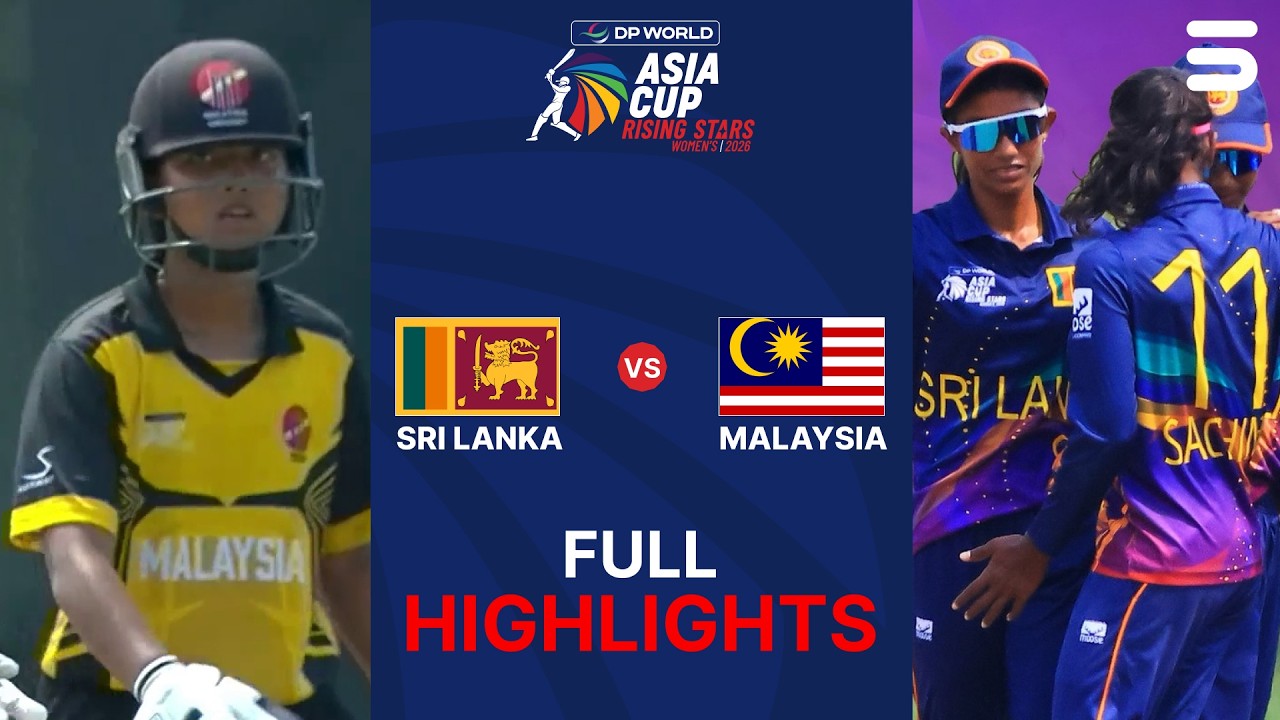 Full Highlights | Sri Lanka A W vs Malaysia W | Match 7 | Women's Asia Cup Rising Stars | ZM1K