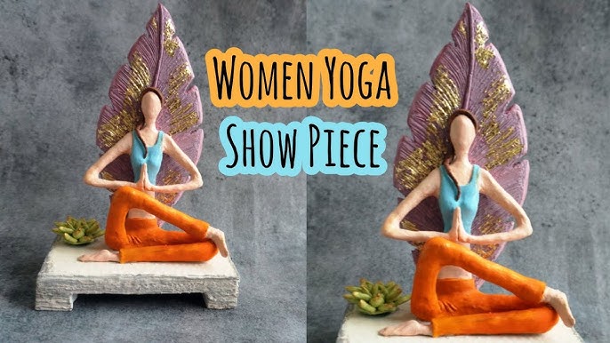 DIY Yoga Woman Sculpture, Meditating Woman Sculpture