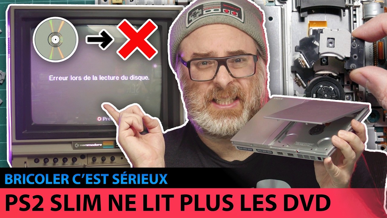 PS2 Slim ne lit plus les jeux sur DVD? Remplacement du laser - BRICOLER C’EST SÉRIEUX