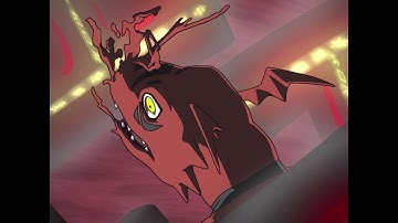 Guilmon➡Growlmon Evolution ML AI Upscaled to 4k