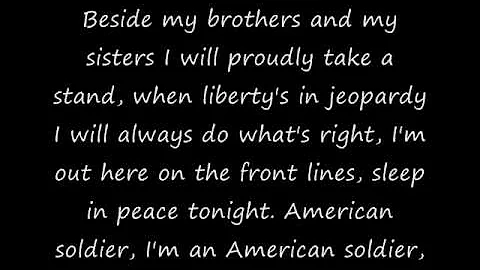 Toby Keith's American Soldier with Lyrics