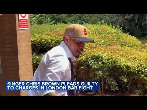 Chris Brown pleads guilty over bottle attack at London nightclub