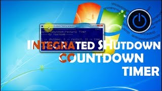 integrating (shutdown) countdown timer into windows