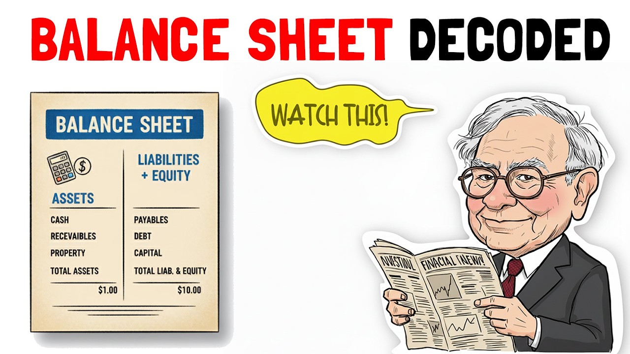 How to Analyze a Balance Sheet - Value Investing 101 - YouTube