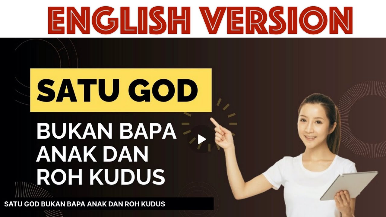 ONE GOD IS NOT FATHER SON AND HOLY GHOST