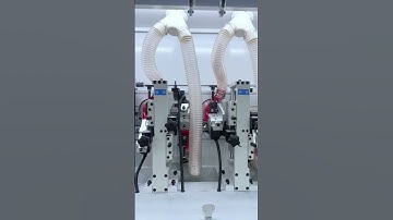 edge banding machine HK968P four comer track trimming #edgebandingmachine #edgebanding #factory #cnc