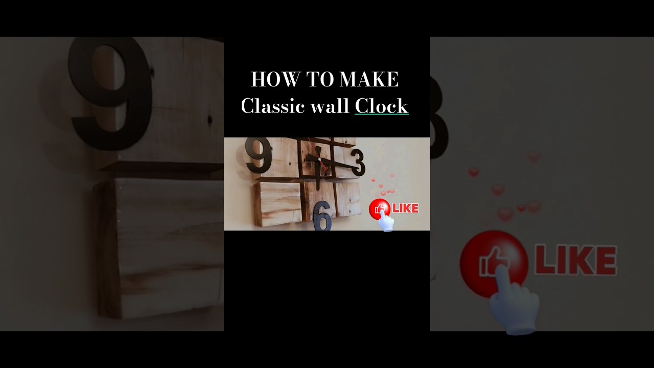 DIY CLASSİC WALL CLOCK. 