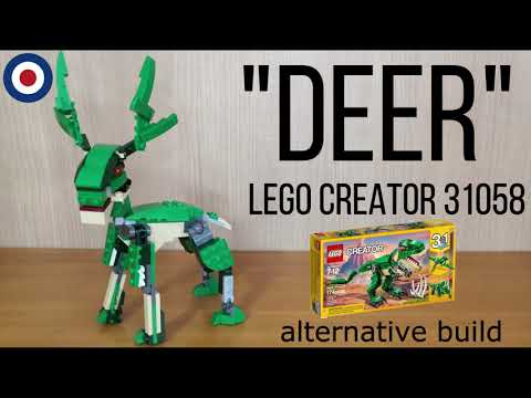 LEGO Creator 31058 Alternative build tutorial DEER、レゴクリエイター31058を鹿に組み替え
