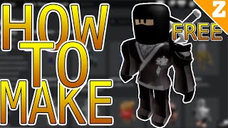 How To Make A Ninja Avatar For Free Roblox Youtube - white ninja t shirt roblox