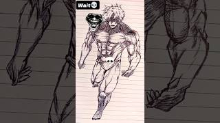 Jiji (dandadan) ☠️ Speed Drawing StickMan Dandadan 😳#shorts #anime #drawing #jiji  #dandadan