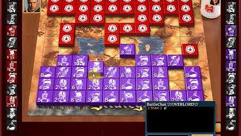 Stratego Ranked Game - Sniper - vs Overlord (ELO 1050-1250)