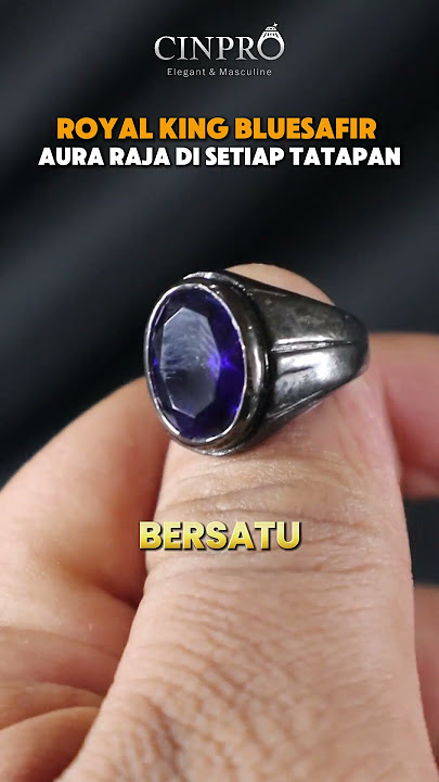 King Safir Signature Ring – Simbol Kekuatan & Kemewahan