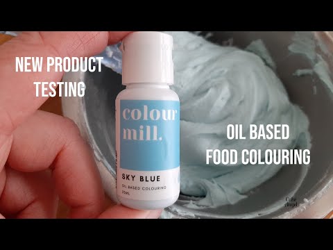 New Product Testing Oil Based Food Colouring Colour Mill How To Make Baby Blue Icing Youtube