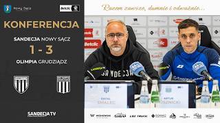 Sandecja Nowy Sącz - Olimpia Grudziądz 1:3 (0:3) | pomeczowa konferencja prasowa | 17.05.2026