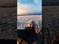 Sunset from an ice-breaker in Finland  #shorts