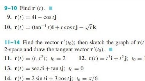 CH #12| Vector Valued Functions||By Howard Anton| Exercise # 12.2 in Urdu. Question no. 9 to 14