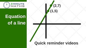 Straight line graph passing through (1,5) and (2,7) - GCSE maths