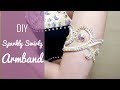 DIY Sparkly Swirly Armband - Belly Dance, Ballroom Jewelry