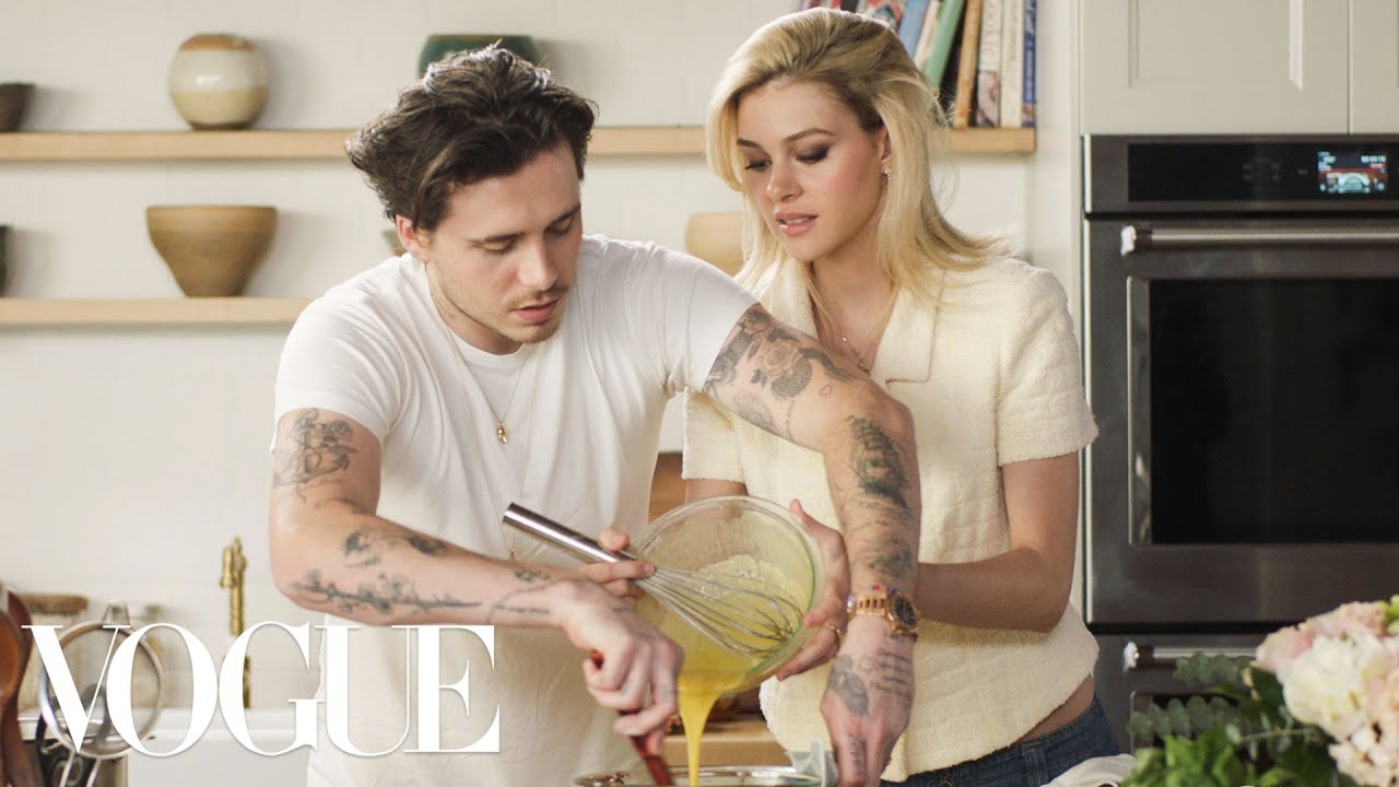 Brooklyn Beckham & Nicola Peltz Make Valentine's Dinner | Vogue - YouTube