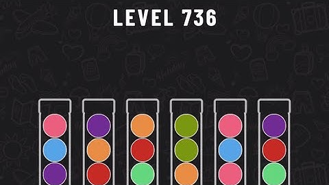 Ball Sort Puzzle Level 736 #ballsortpuzzle #ballsortpuzzlegameplay #puzzlegame #mobilegames
