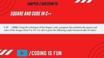 Square and cube in c++|| How to Program 9th Edition by Deitel 2.29