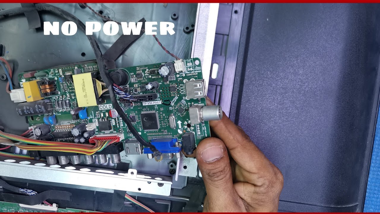 LED TV no power. 1118.TV no power. TP. V56.PA671.tpv56pa671. YouTube