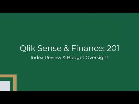 Qlik Sense & Finance 201 Introduction