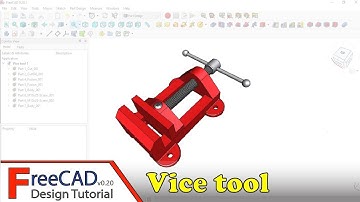 FreeCAD Design Tutorial: Vice tool 1 (Morsa)