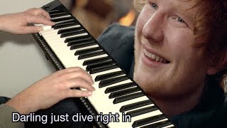 Ed Sheeran - Perfect  |  KARAOKE + Lyrics chords