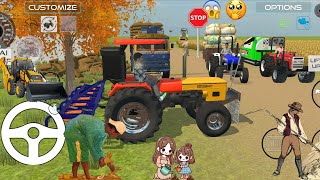 Farming Tractor🌾|😱Wheat🌾loading By Pickup🛻|HMT with Cultivater|#androidgameplay#tractor#pickup#real  screenshot 3
