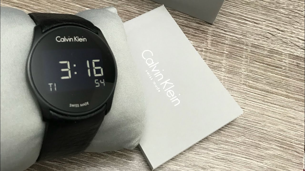 calvin klein digital watch instructions