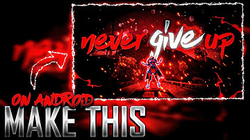 Make this Amazing Pubg Mobile Montage THUMBNAIL  || on android || DANIX OP